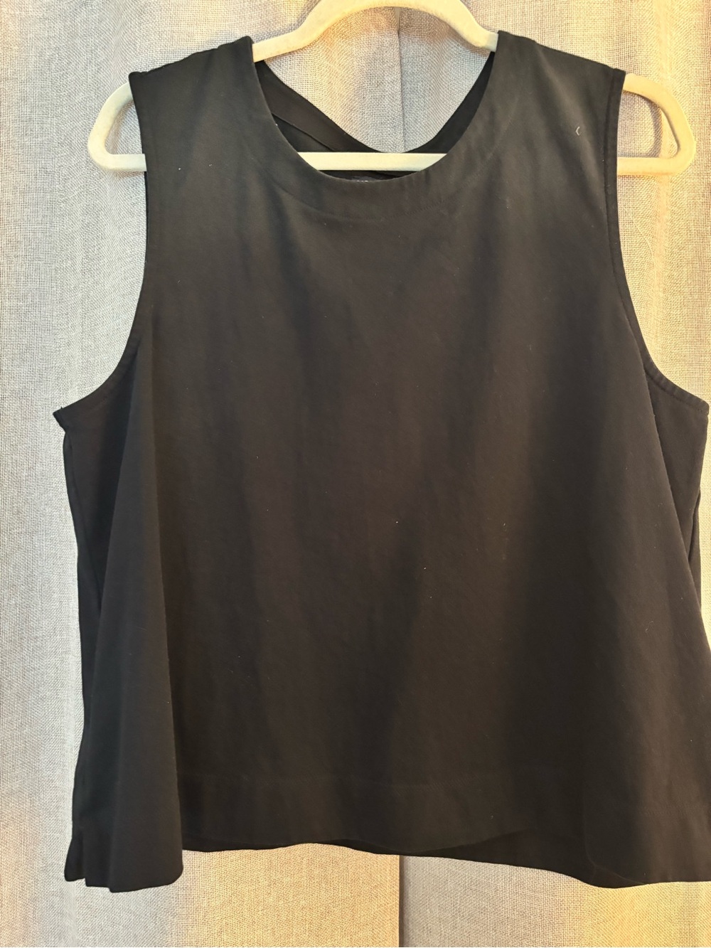 Gap Black Heavyweight Cotton Tank, Large Tall